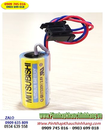 Pin Mitsubishi ER17330V; Pin nuôi nguồn Mitsubishi ER17330V lithium 3.6v 2/3A 1700mAh _Xuất xứ Nhật